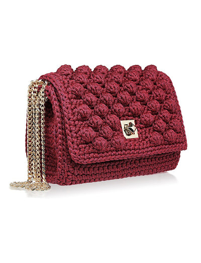 Monaco Shoulder Bag - Burgundy