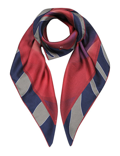 Sunset Print Silk Twill Scarf